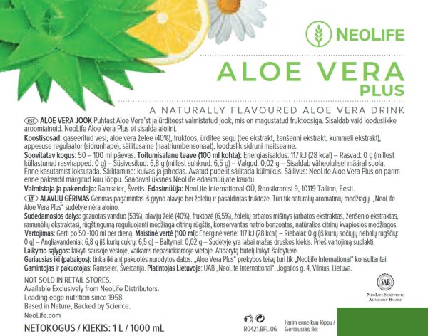 Alavijų gėrimas „Aloe Vera Plus“