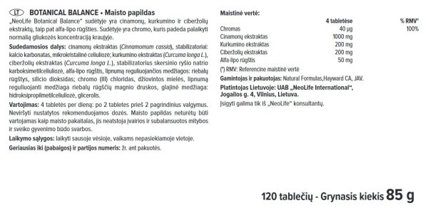 Vaistinių žolelių mišinys „Botanical Balance“