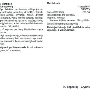 Karotenoidų kompleksas „Carotenoid Complex“