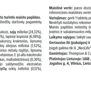Kryžmažiedžių maisto papildas „Cruciferous Plus“