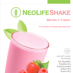 Baltyminis gėrimas „NeoLifeShake“ - uogų ir grietinėlės skonio maisto pakaitalas