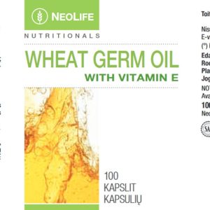 Kviečių gemalų aliejus su vitaminu E
